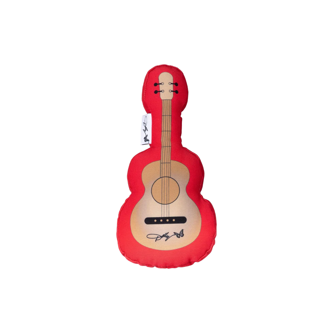 Doggy Parton Dolly's Red Guitar Plush Toy