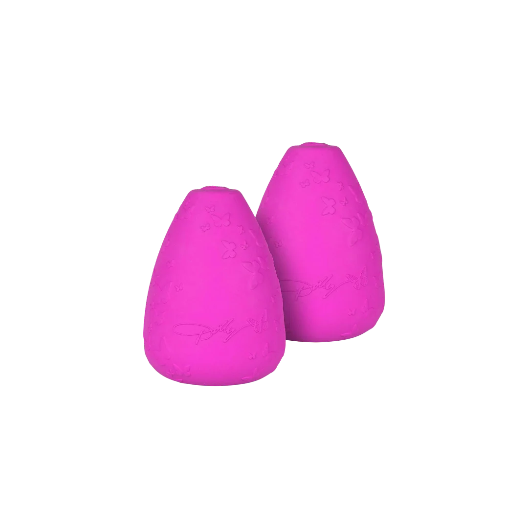 Doggy Parton Pink Butterfly Logo Rubber Dog Treater (2 Pack) - Image 2