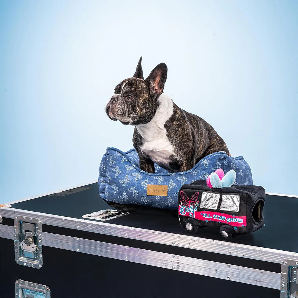 Doggy Parton Tour Bus Hideaway Plush Dog Toy